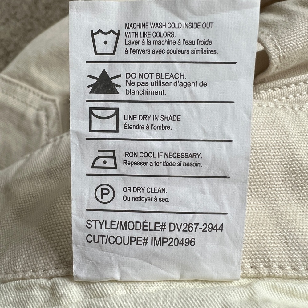 Vince Women's Ivory Cropped Utility Carpenter Pants Size 30 NWOT - Picture 15 of 15